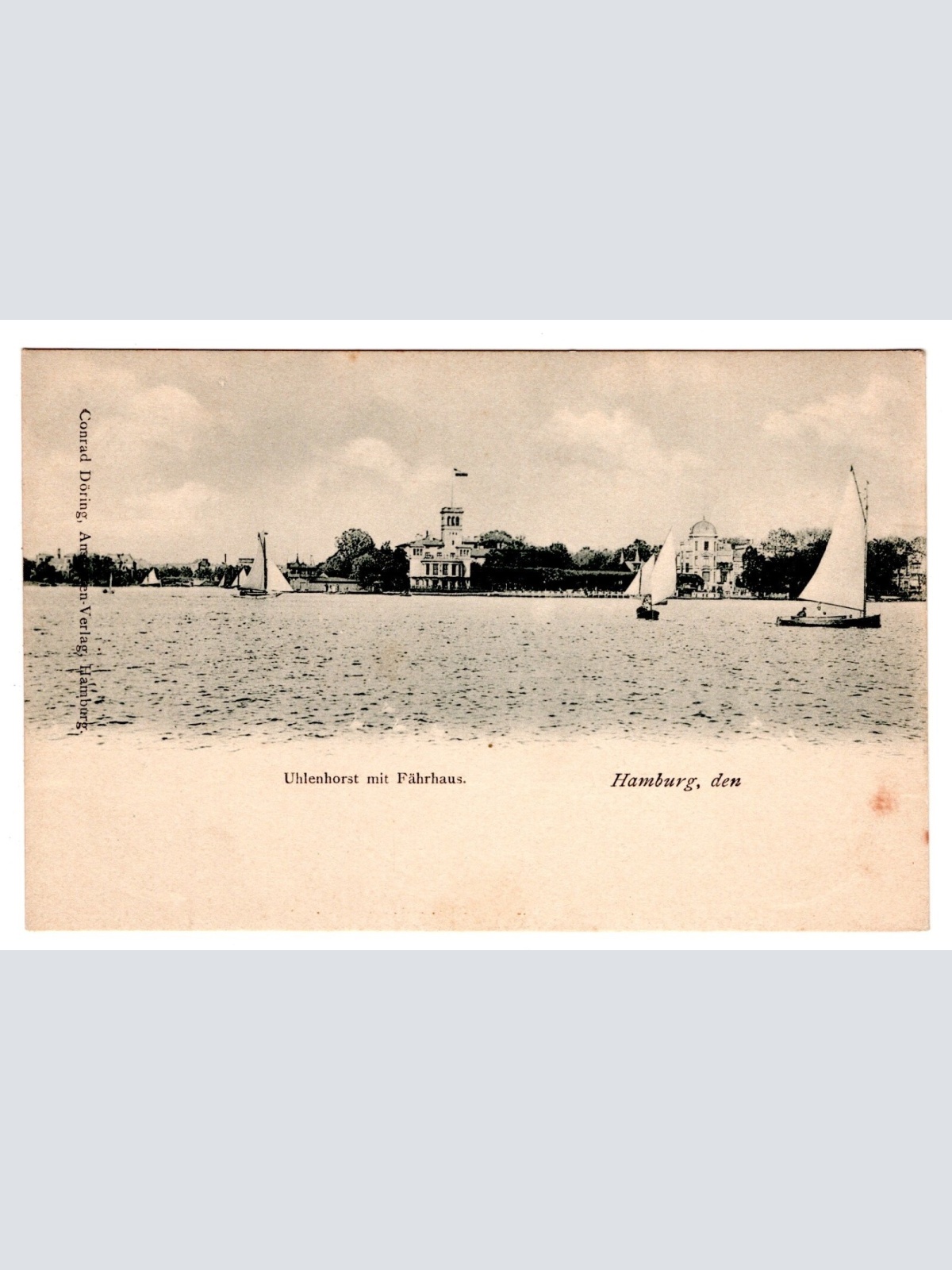 AK, Hamburg, Uhlenhorst mit Fährhaus, Ansichtskarte (S6774)