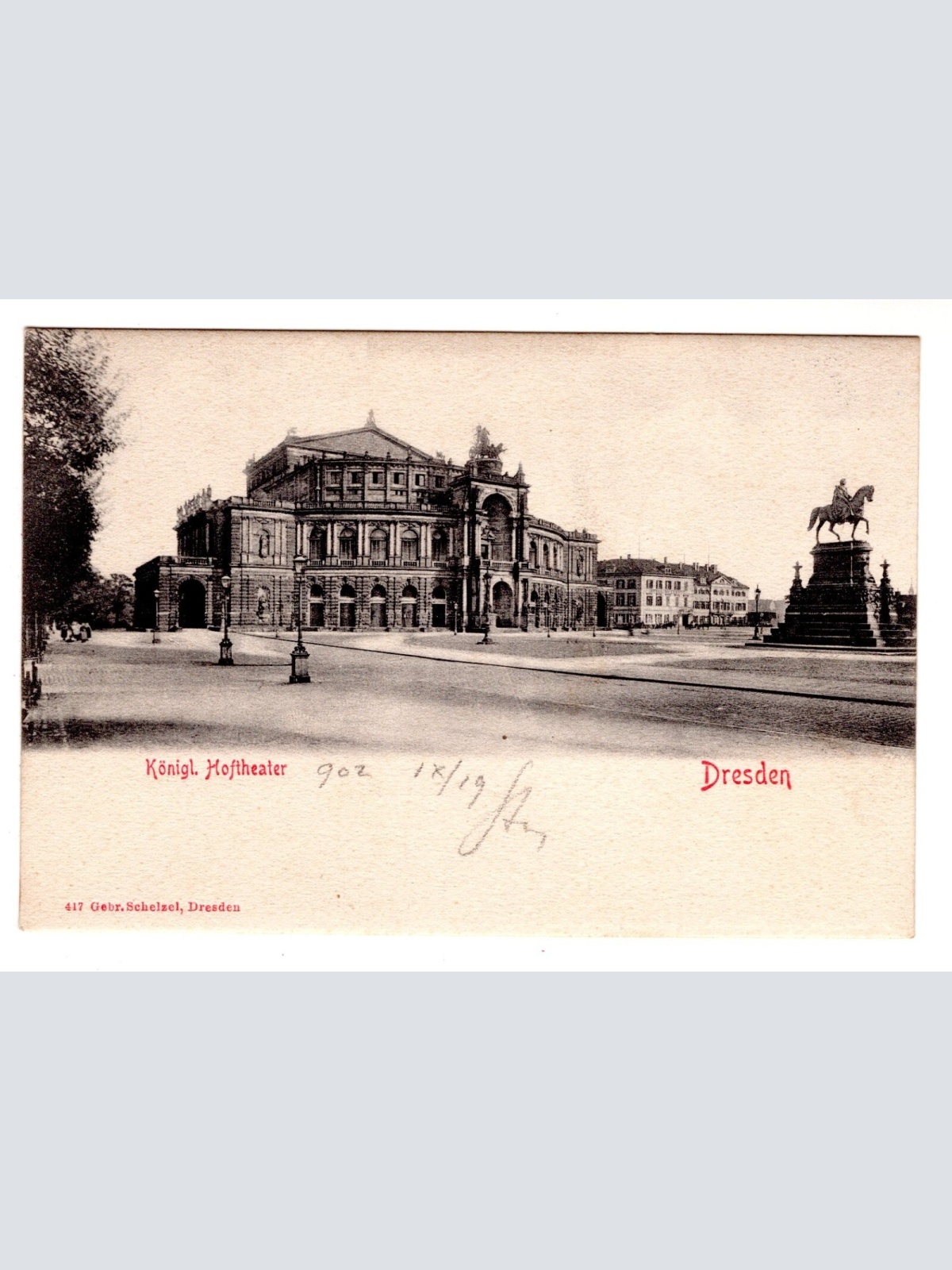 AK, Königl. Hoftheater, Dresden, Sachsen, Ansichtskarte (S6776)