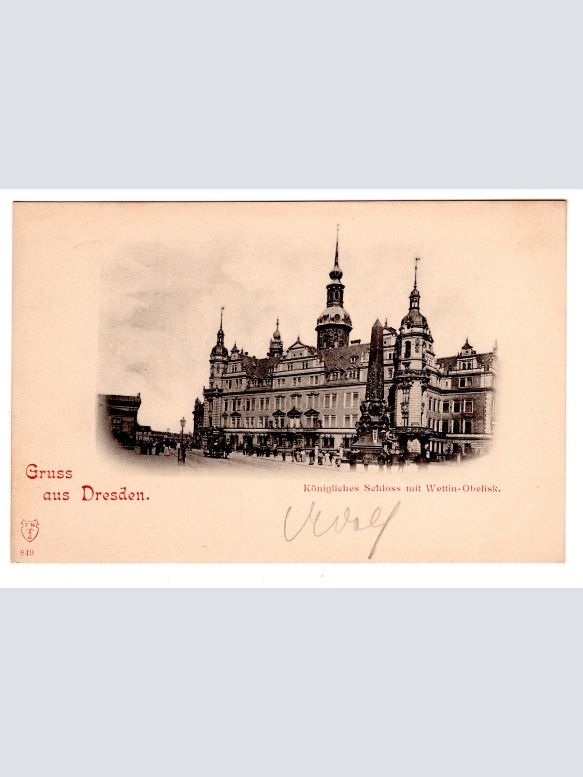 AK, Königliches Schloss, Dresden, Sachsen, Ansichtskarte (S6779)
