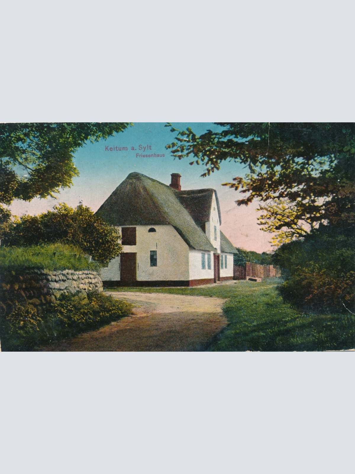 AK aus Keitum a. Sylt Friesenhaus Schleswig - Holstein Ansichtskarte (14387)