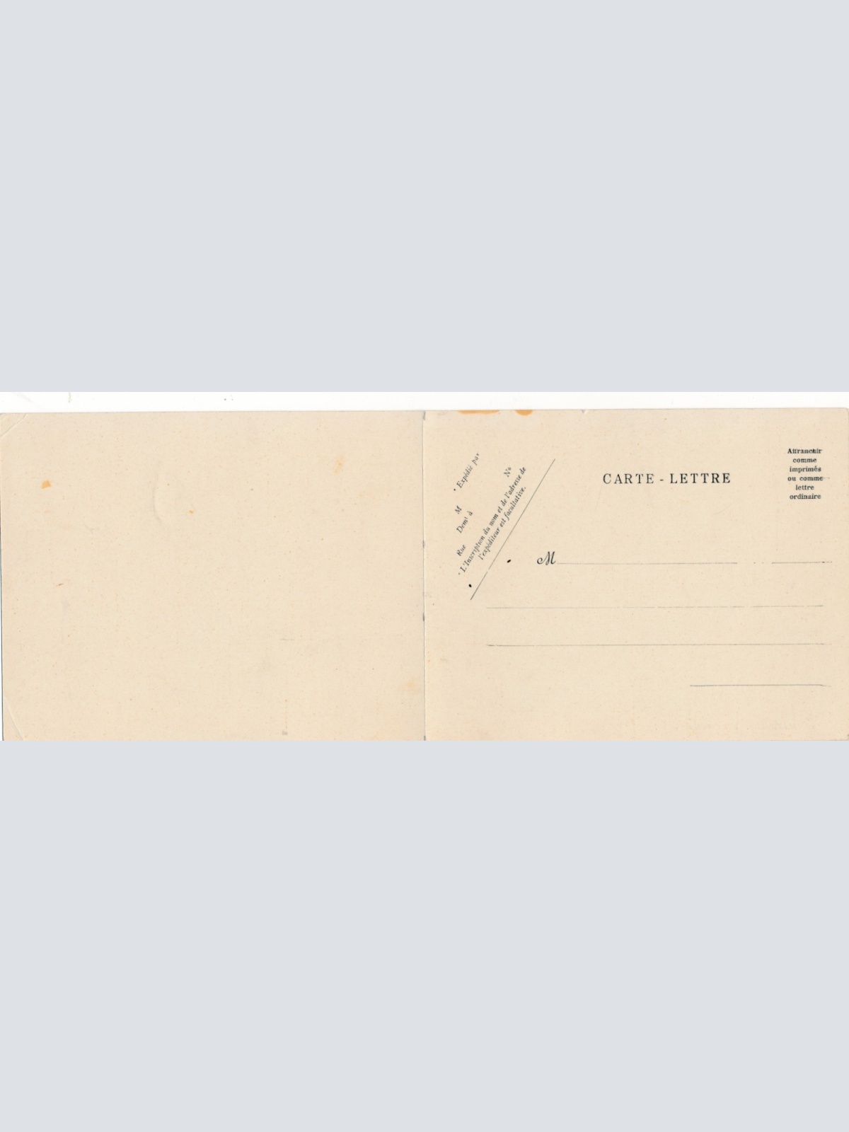 Doppel Karte aus Marseille mit Strassenbahn Frankreich Ansichtskarte (14381)