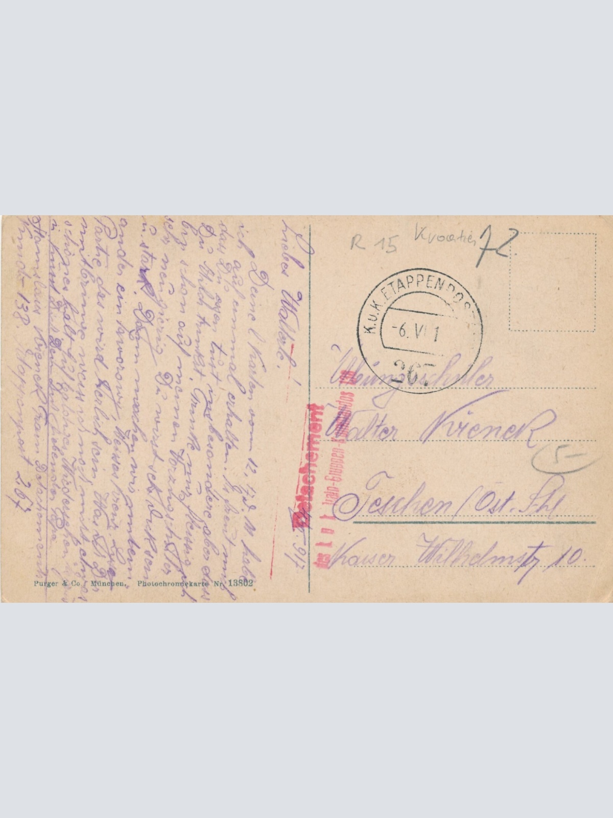 AK aus Dubrovnik Ragusa Kroatien Ansichtskarte (14399)