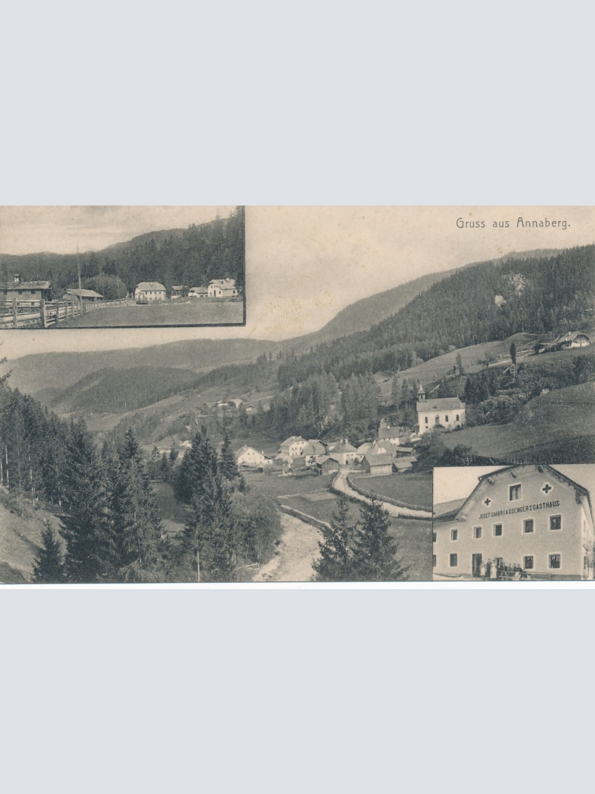 AK aus Annaberg mit Gsengersgasthaus Salzburg Ansichtskarte (14384)