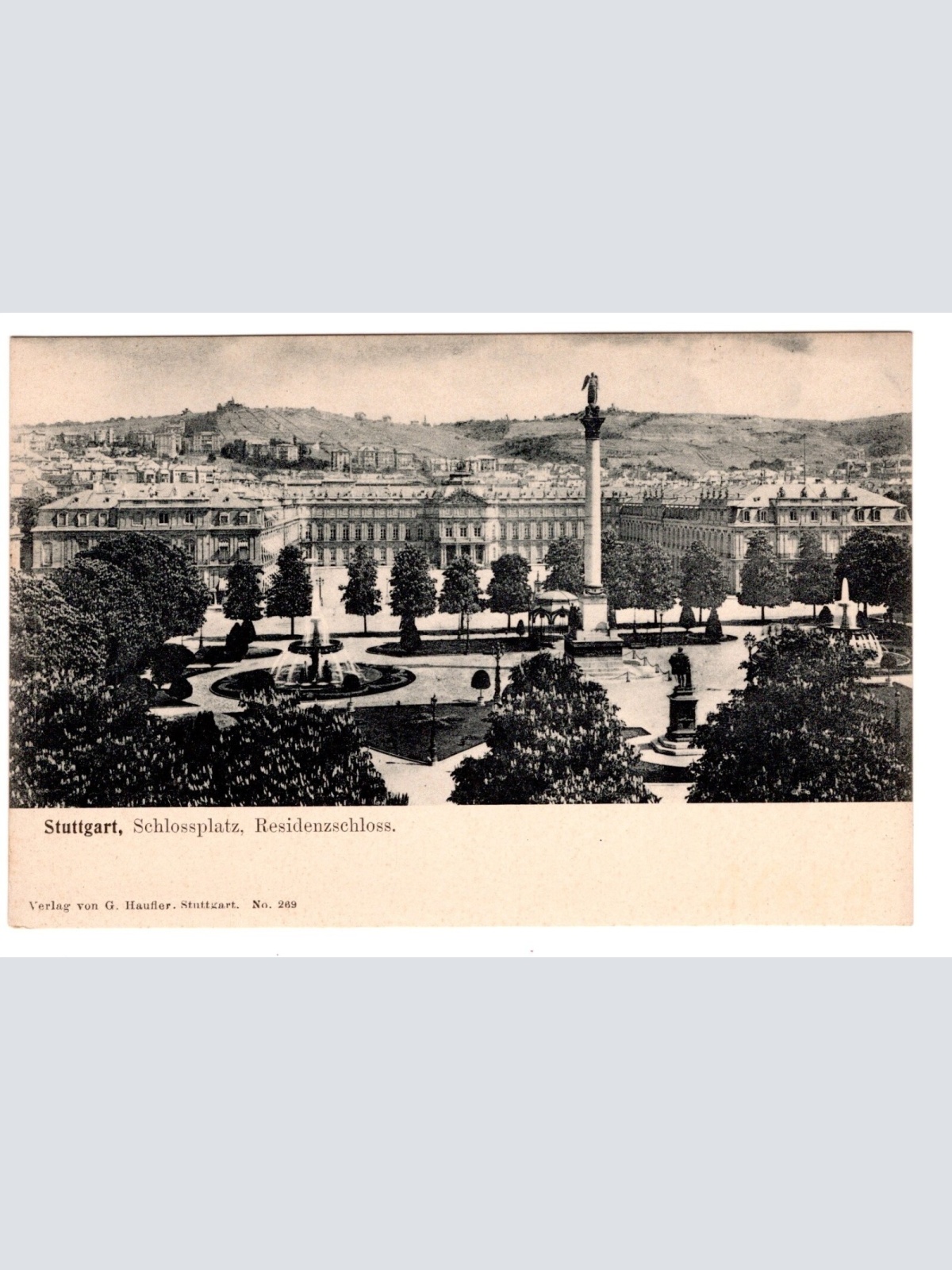 AK, Stuttgart, Schlossplatz, Baden-Württemberg, Ansichtskarte (S6820)