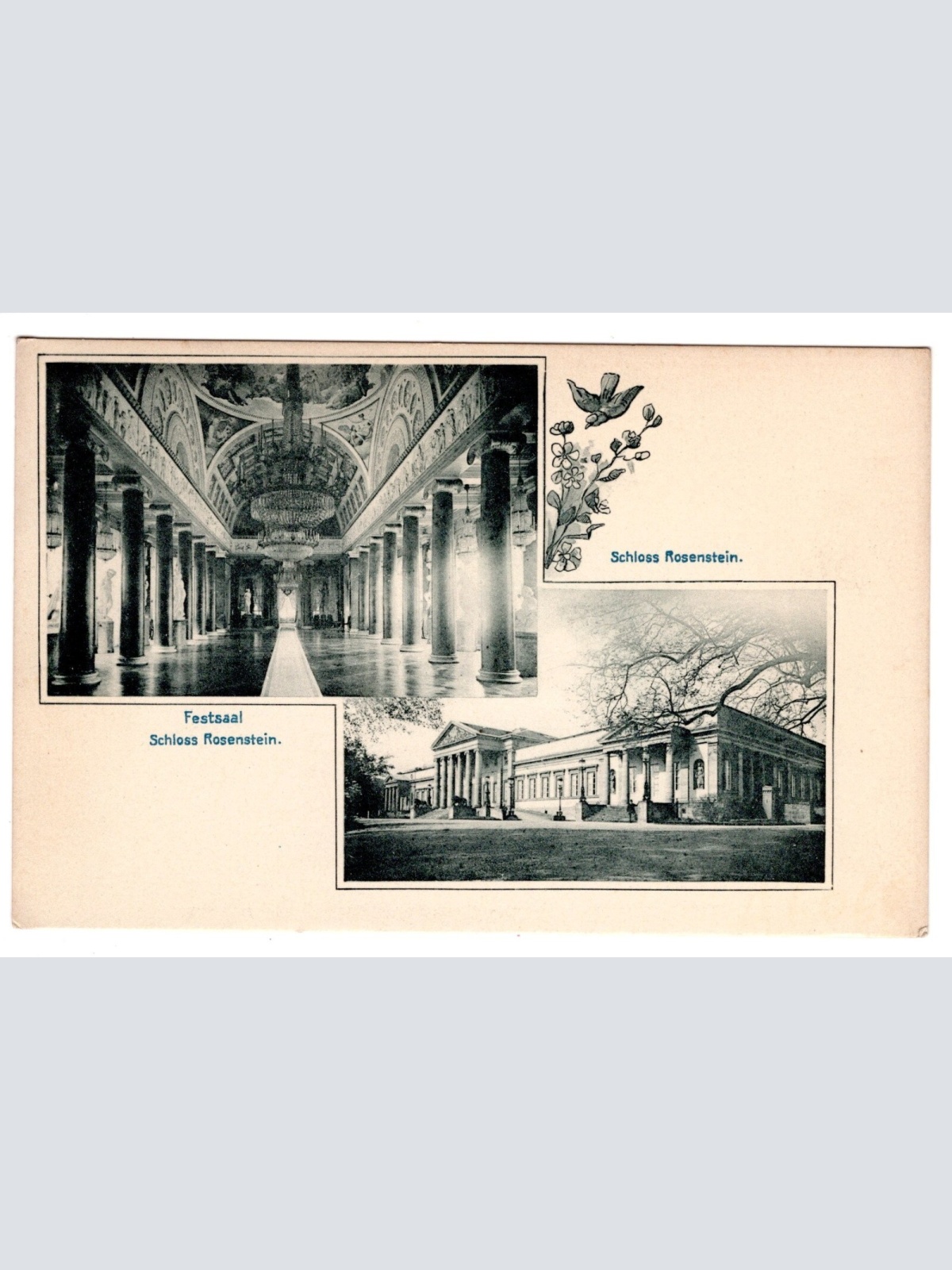 AK, Schloss Rosenstein, Stuttgart, Baden-Württemberg, Ansichtskarte (S6846)