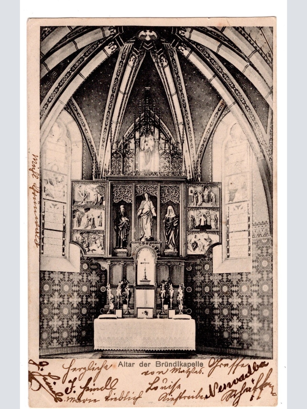 AK, Altar der Bründlkapelle, Ansichtskarte (S6851)