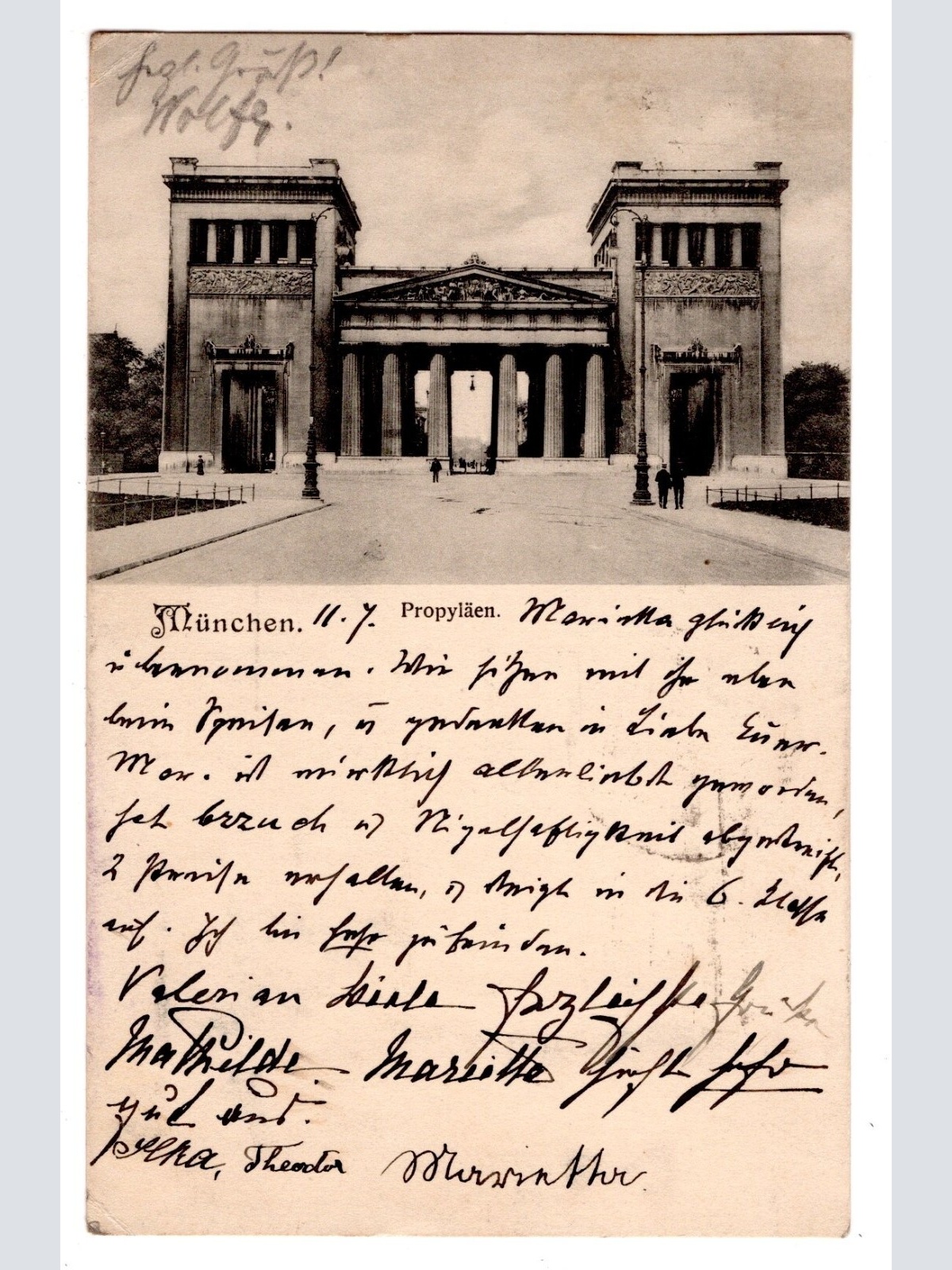 AK, München, Propyläen, Bayern, Ansichtskarte (S6854)