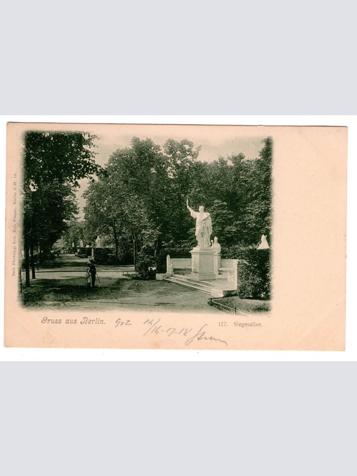 AK, Gruß aus Berlin, Siegesallee, Ansichtskarte (S6856)