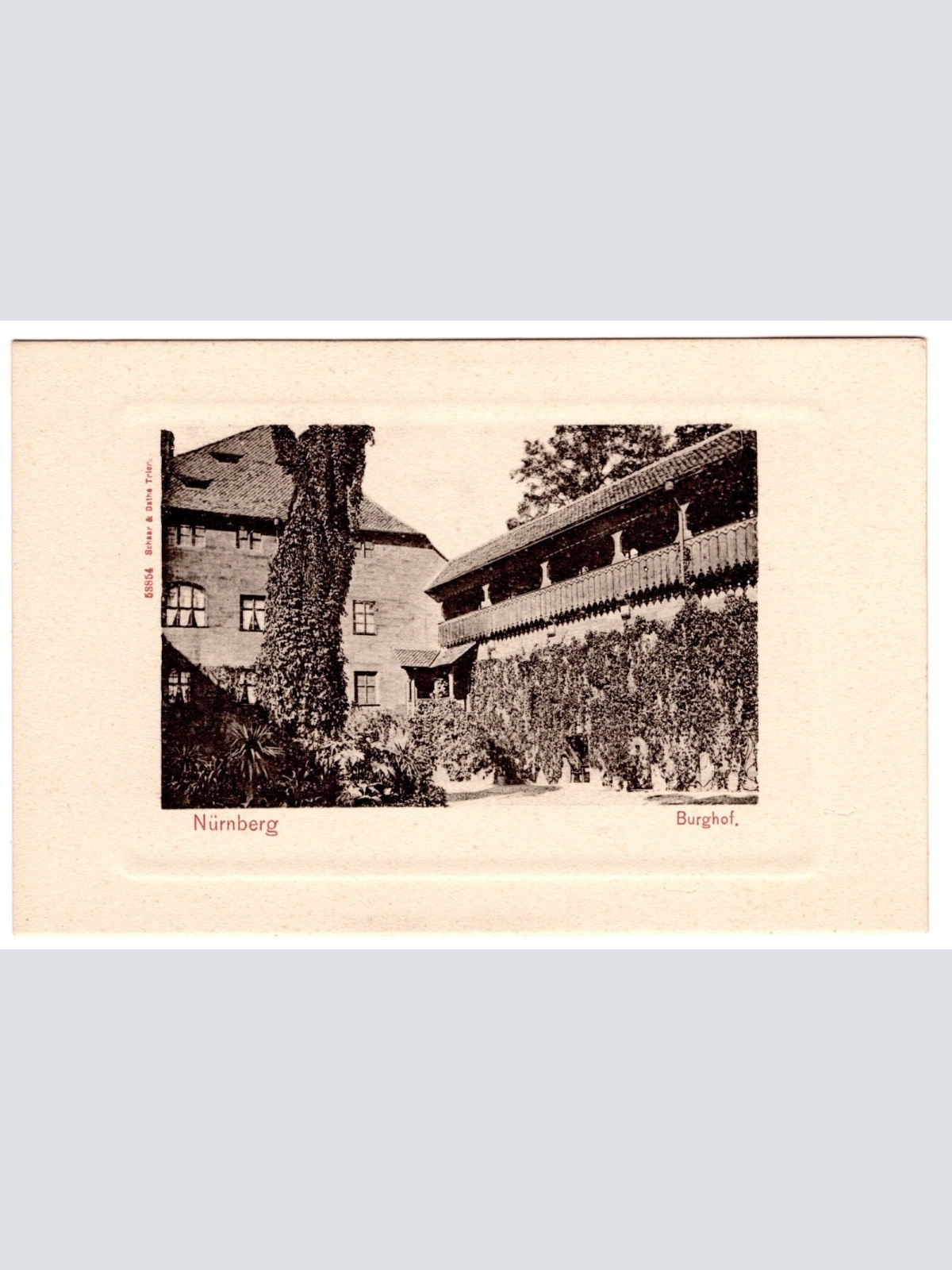 AK, Nürnberg, Burghof, Bayern, Ansichtskarte (S6862)