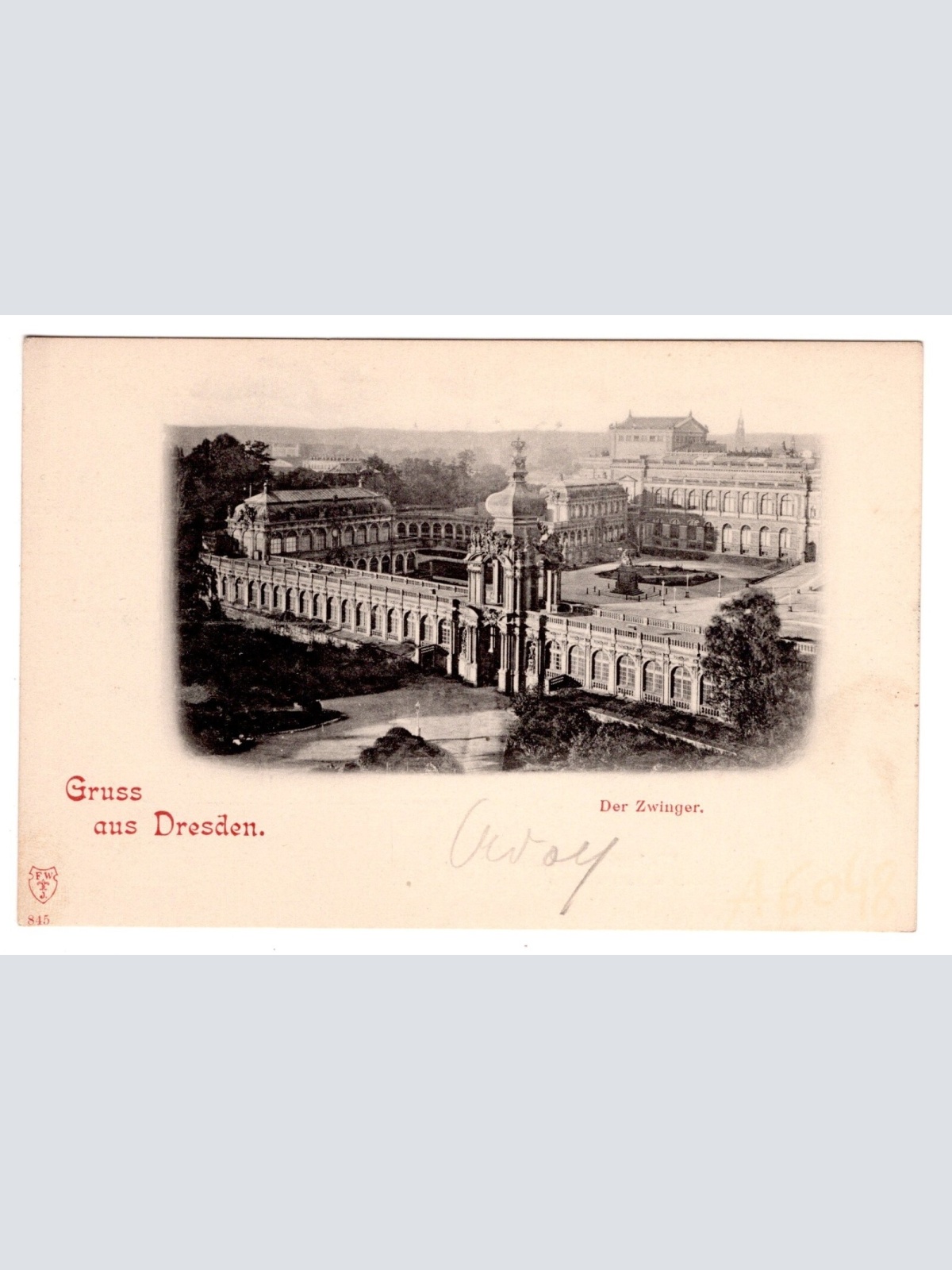 AK, Gruß aus Dresden, Der Zwinger, Sachsen, Ansichtskarte (S6869)