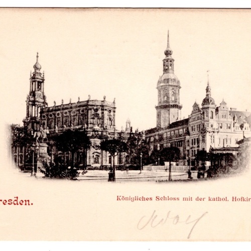 AK, Gruß aus Dresden, Königliches Schloss, Sachsen, Ansichtskarte (S6870)