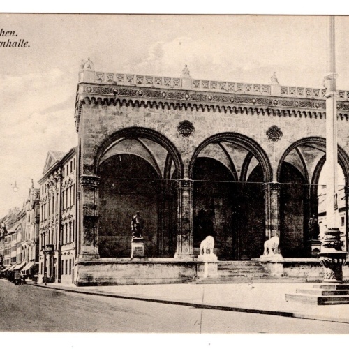 AK, München, Feldherrnhalle, Bayern, Ansichtskarte (S6883)