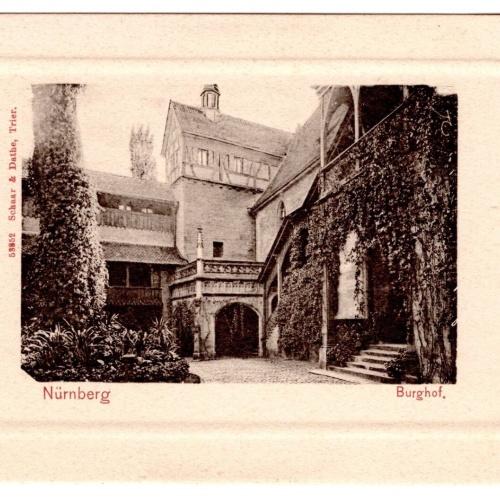 AK, Nürnberg, Burghof, Bayern, Ansichtskarte (S6886)