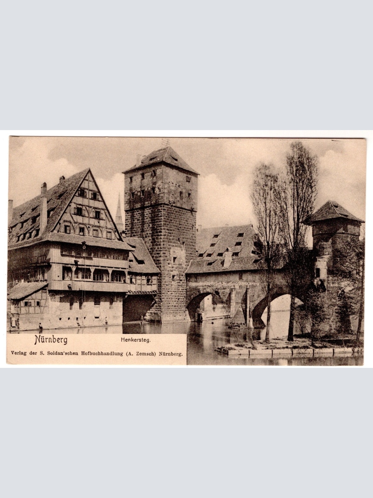 AK, Nürnberg, Henkersteg, Bayern, Ansichtskarte (S6887)