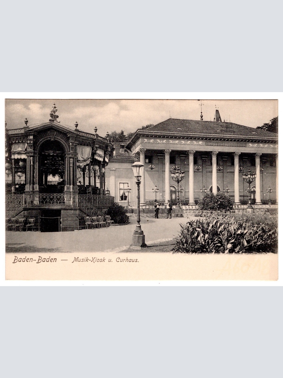 AK, Baden-Baden, Musik-Kiosk, Baden-Württemberg, Ansichtskarte (S6892)