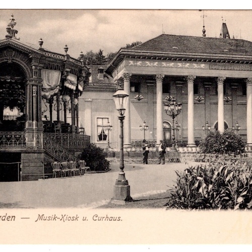 AK, Baden-Baden, Musik-Kiosk, Baden-Württemberg, Ansichtskarte (S6892)