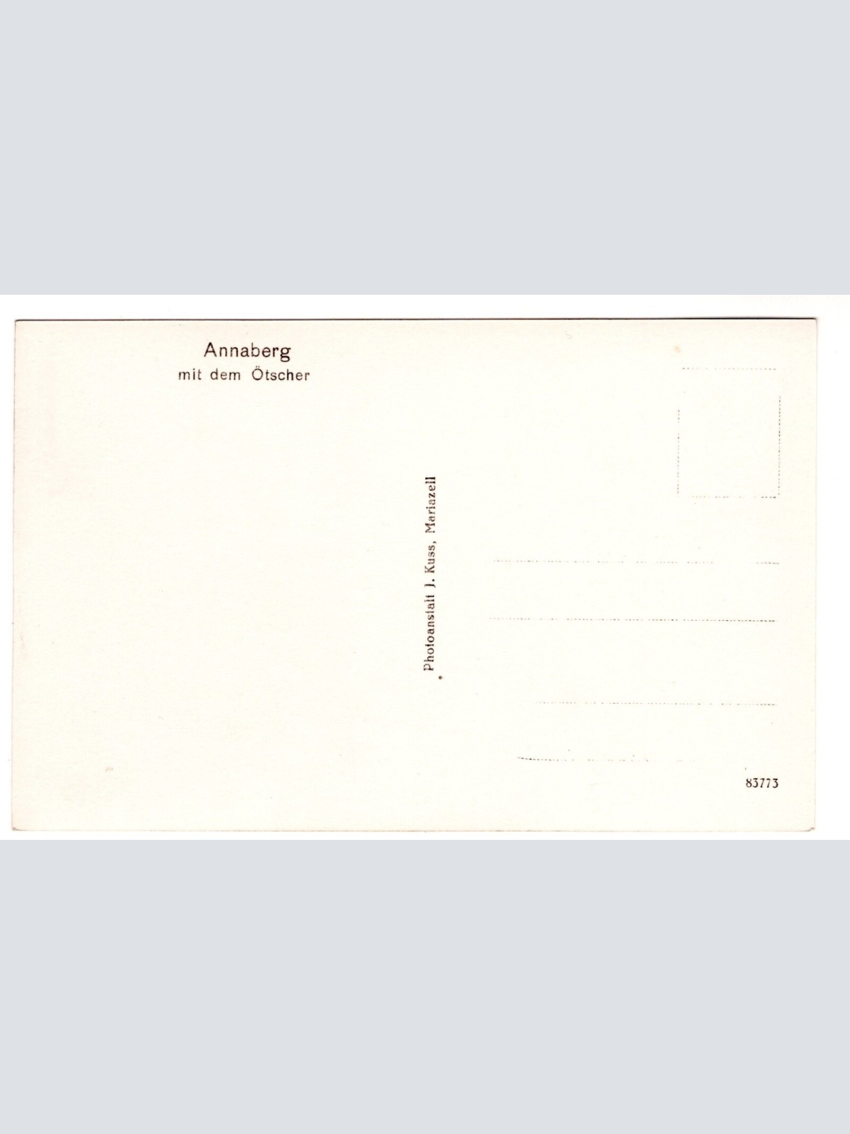 AK, Annaberg mit dem Ötscher, Niederösterreich, Ansichtskarte (S6900)