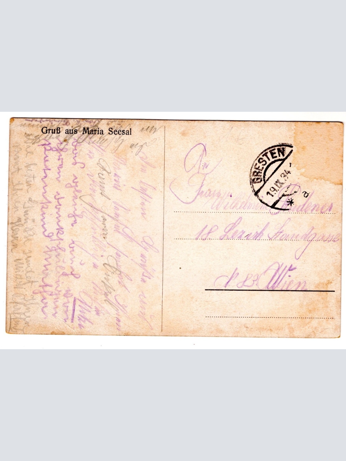 AK, Gruß aus Maria Seesal, Niederösterreich, Ansichtskarte (S6931)