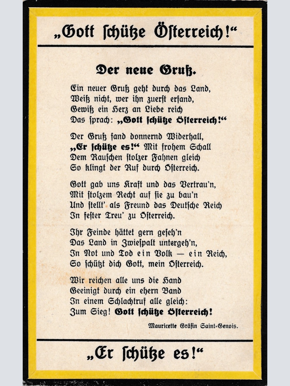 AK mit Spruch Gott Schütze Österreich Ansichtskarte (14551)