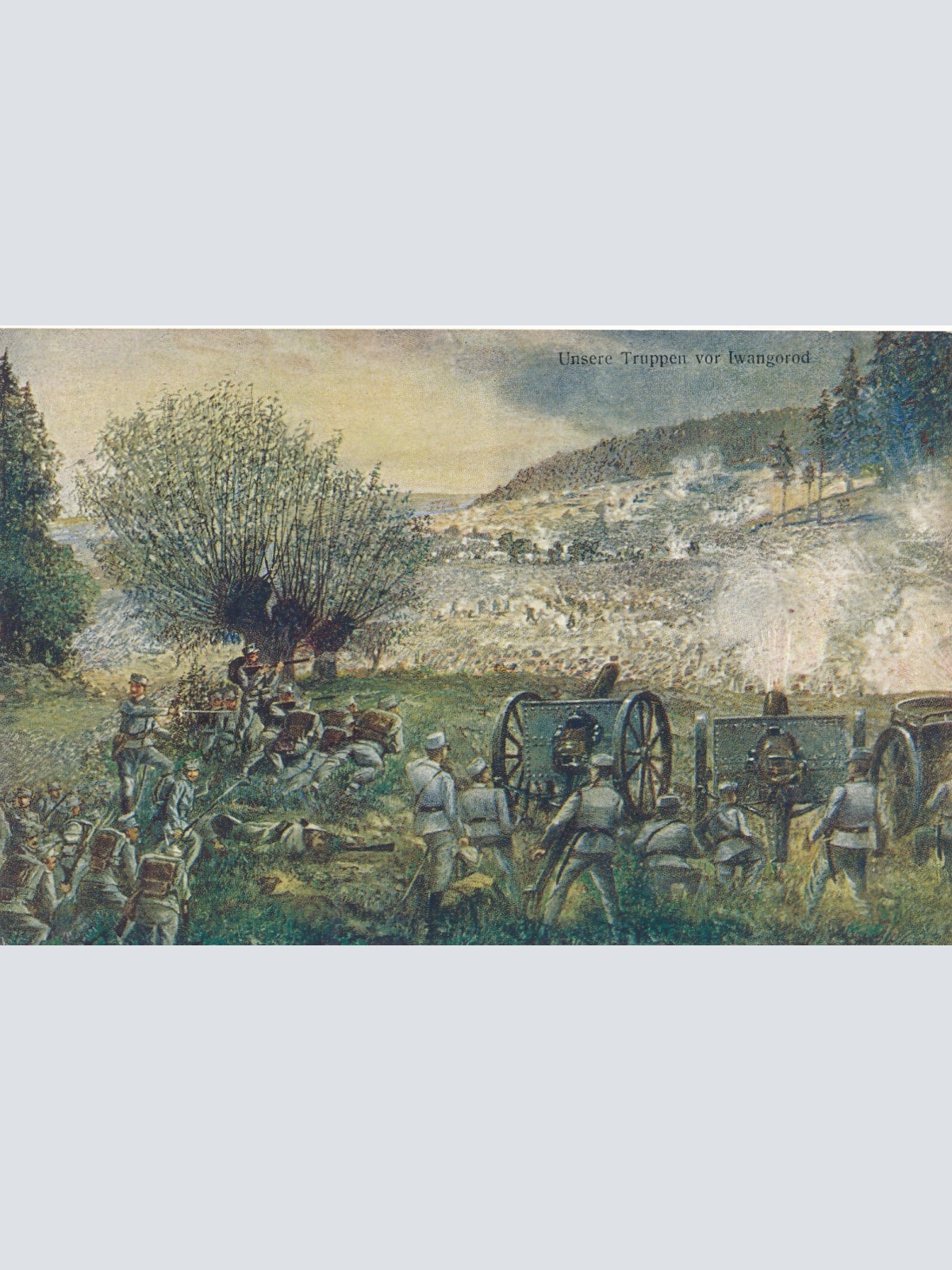 AK Unsere Truppen vor Iwangorod Österreich Ansichtskarte (14552)