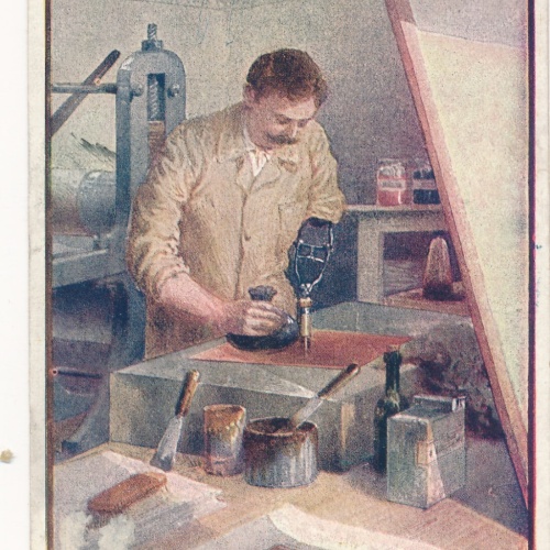 Rot - Kreuz - Karte Nr. 530 Kupferdrucker aus den Invalidenschulen (14558)