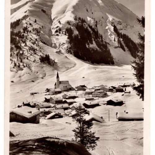 AK, Berwang in Tirol, Blick gegen den Hönig, Ansichtskarte (S6966)