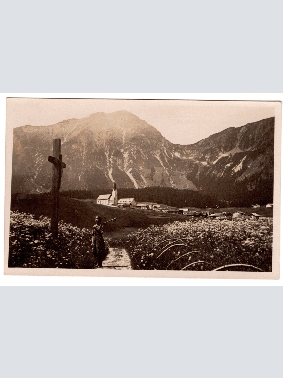 AK, Berwang in Tirol, gegen Thaneller, Ansichtskarte (S6967)