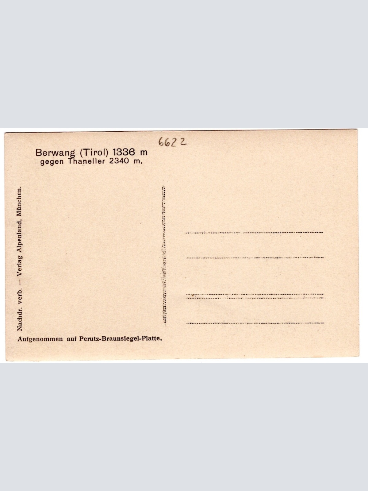 AK, Berwang in Tirol, gegen Thaneller, Ansichtskarte (S6967)
