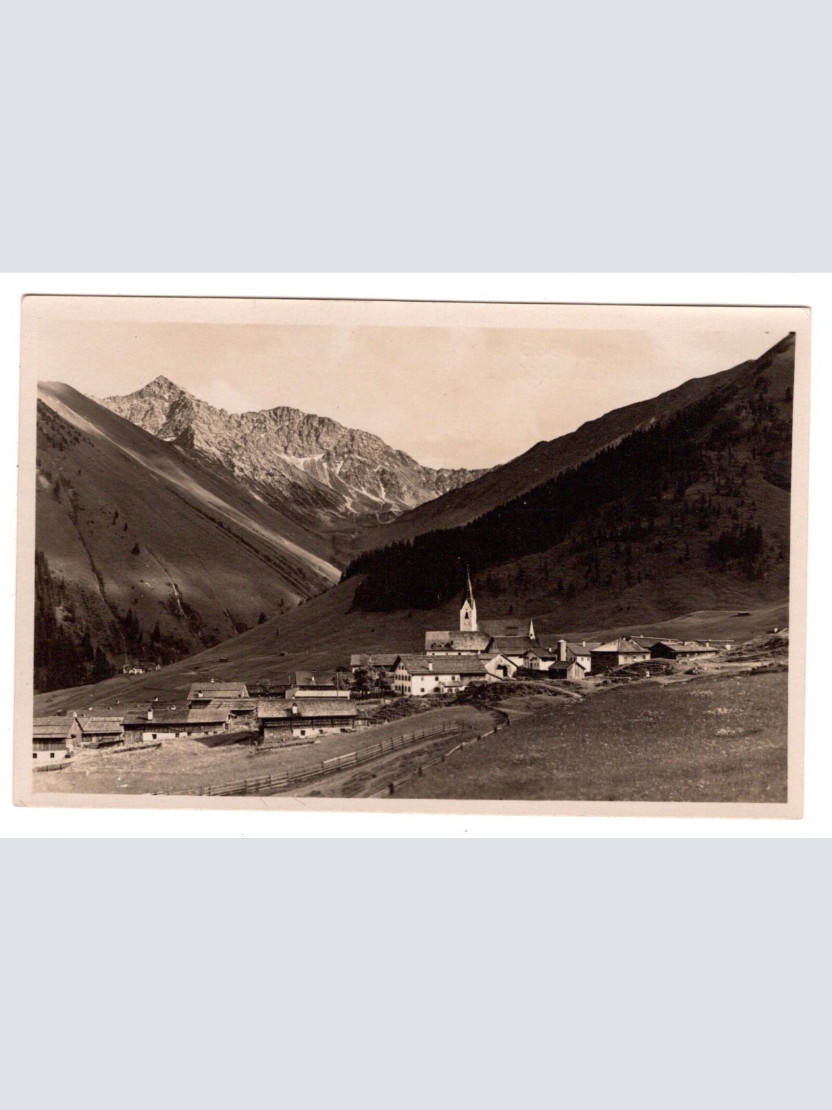 AK, Berwang in Tirol, gegen Rother Stein, Ansichtskarte (S6969)