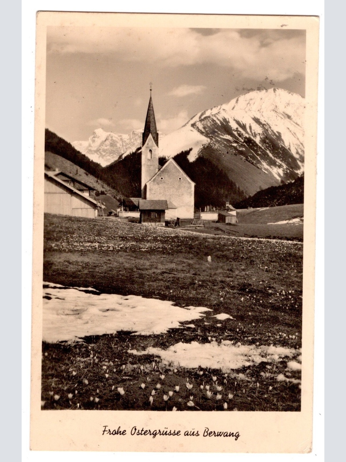 AK, Frohe Ostergrüße aus Berwang in Tirol, Ansichtskarte (S6970)