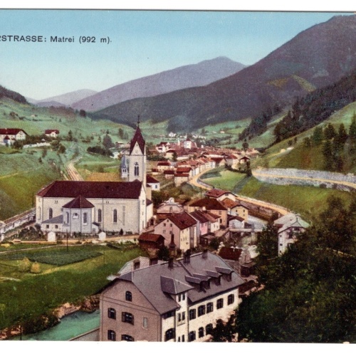 AK, Matrei am Brenner, Brennerstraße, Tirol, Ansichtskarte (S6982)