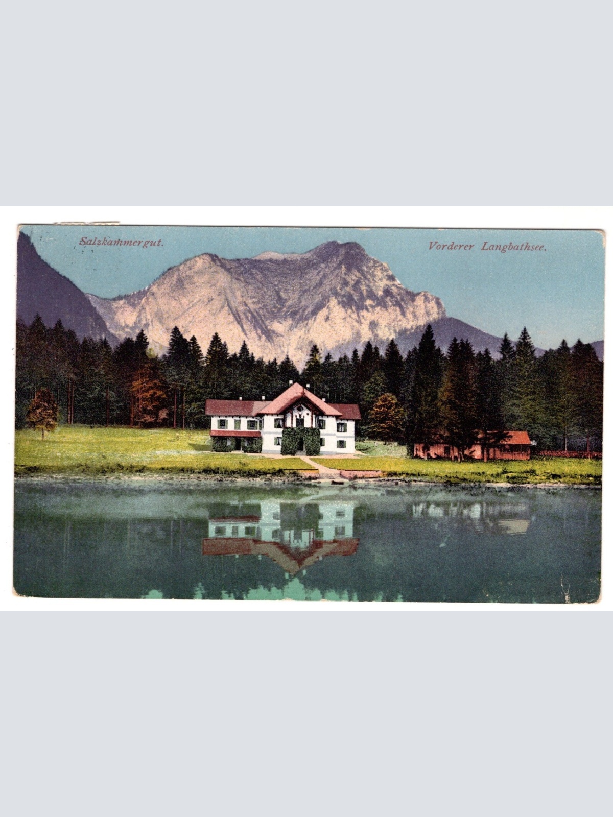 AK, Salzkammergut, Vorderer Langbathsee, Oberösterreich, Ansichtskarte (S6985)