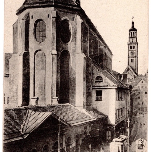 AK, Augsburg, Barfüsserkirche, Bayern, Ansichtskarte (S7022)