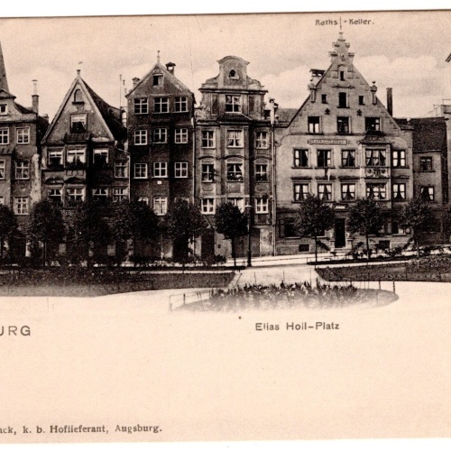 AK, Augsburg, Elias Holl-Platz, Bayern, Ansichtskarte (S7024)