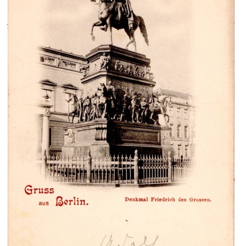 AK, Gruß aus Berlin, Denkmal Friedrich des Großen, Ansichtskarte (S7043)