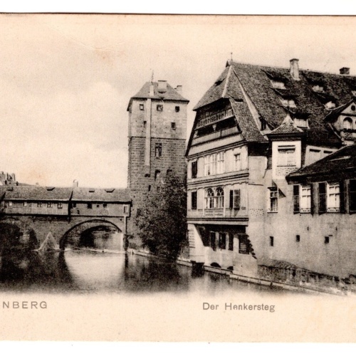 AK, Nürnberg, der Henkersteg, Bayern, Ansichtskarte (S7045)