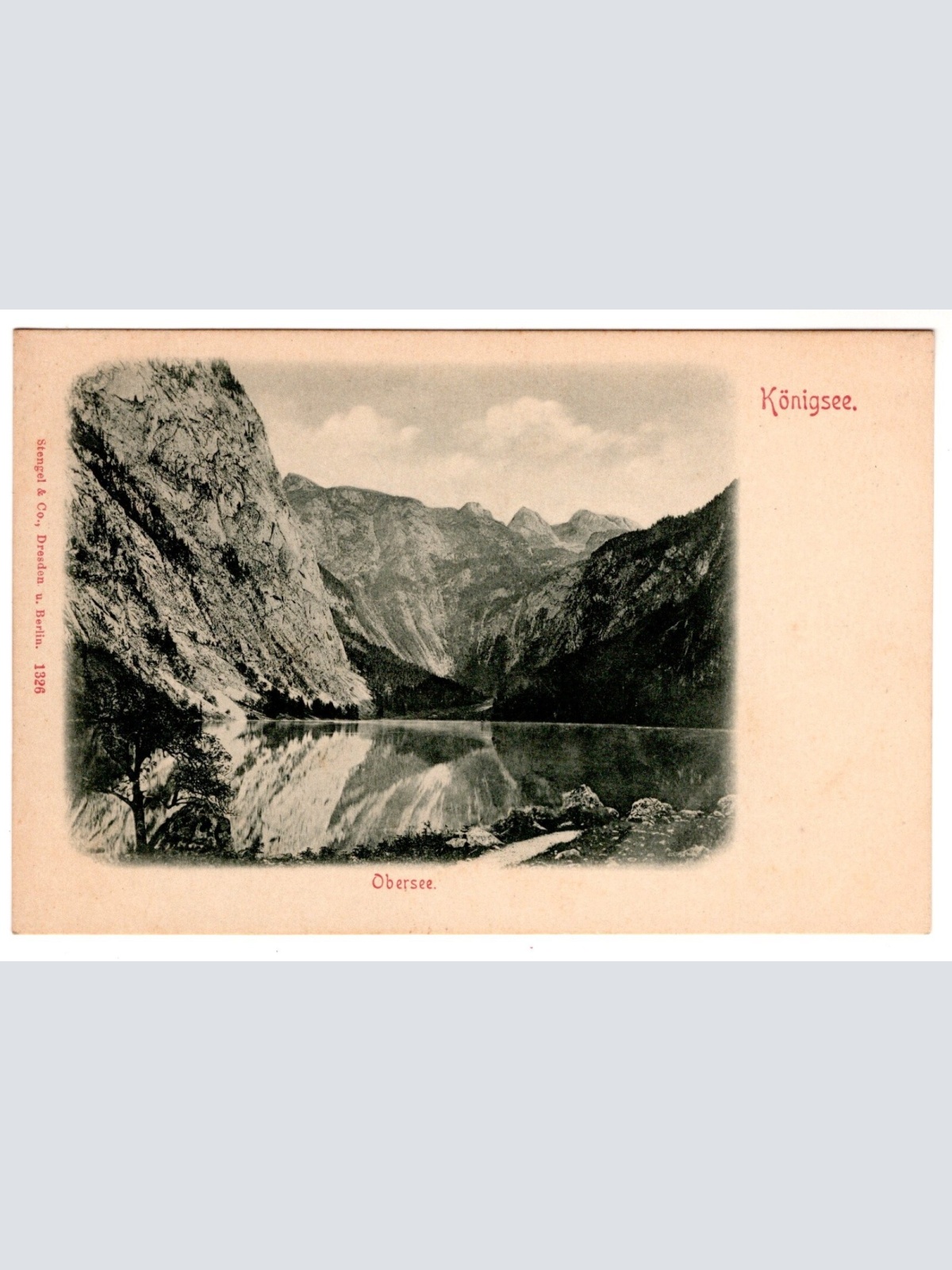 AK, Königssee, Obersee, Bayern, Ansichtskarte (S7064)