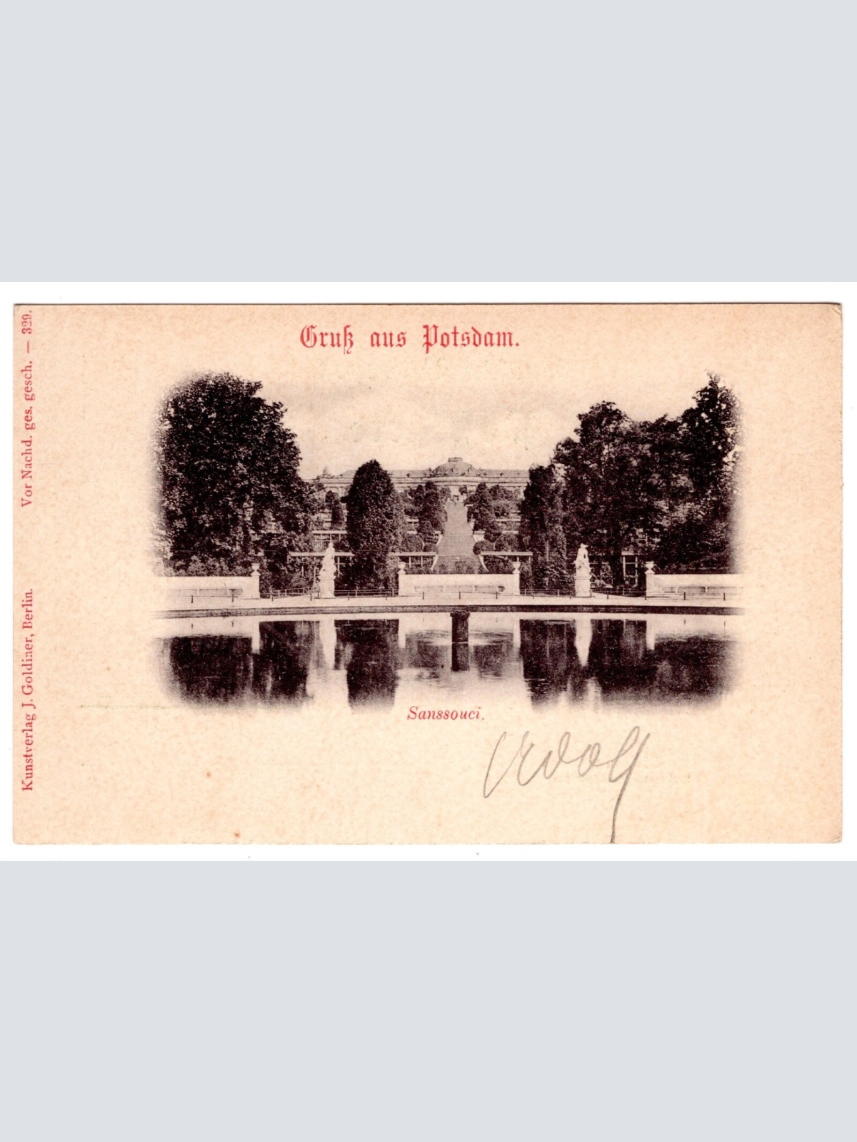 AK, Gruß aus Potsdam, Sanssouci, Brandenburg, Ansichtskarte (S7073)