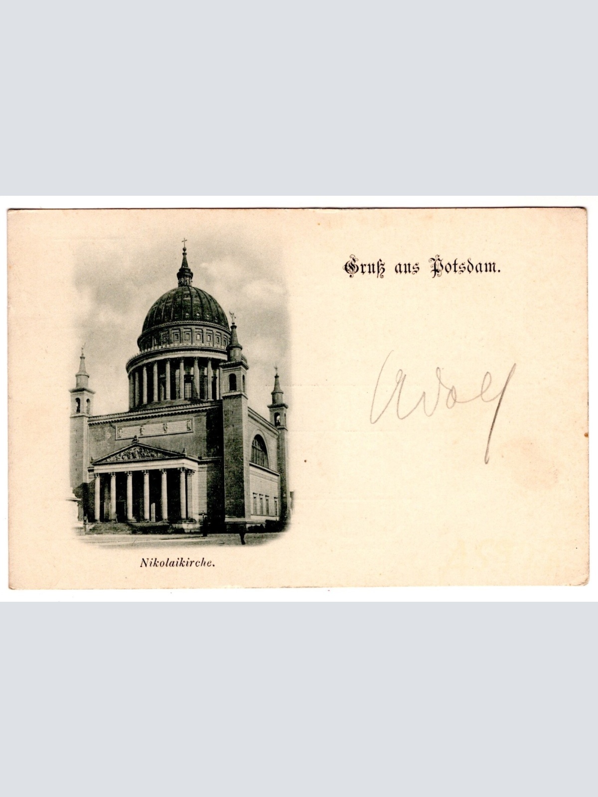 AK, Gruß aus Potsdam, Nikolaikirche, Brandenburg, Ansichtskarte (S7075)