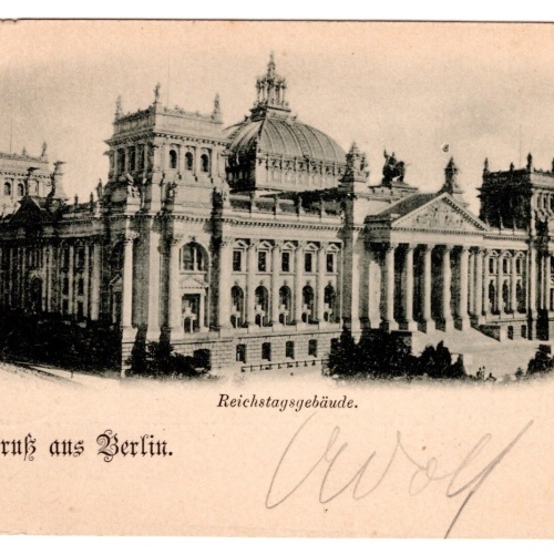 AK, Gruß aus Berlin, Reichstagsgebäude, Ansichtskarte (S7084)