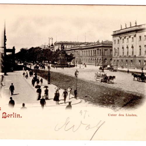 AK, Gruß aus Berlin, Unter den Linden, Ansichtskarte (S7085)