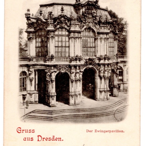 AK, Gruß aus Dresden, Der Zwingerpavillon, Sachsen, Ansichtskarte (S7088)