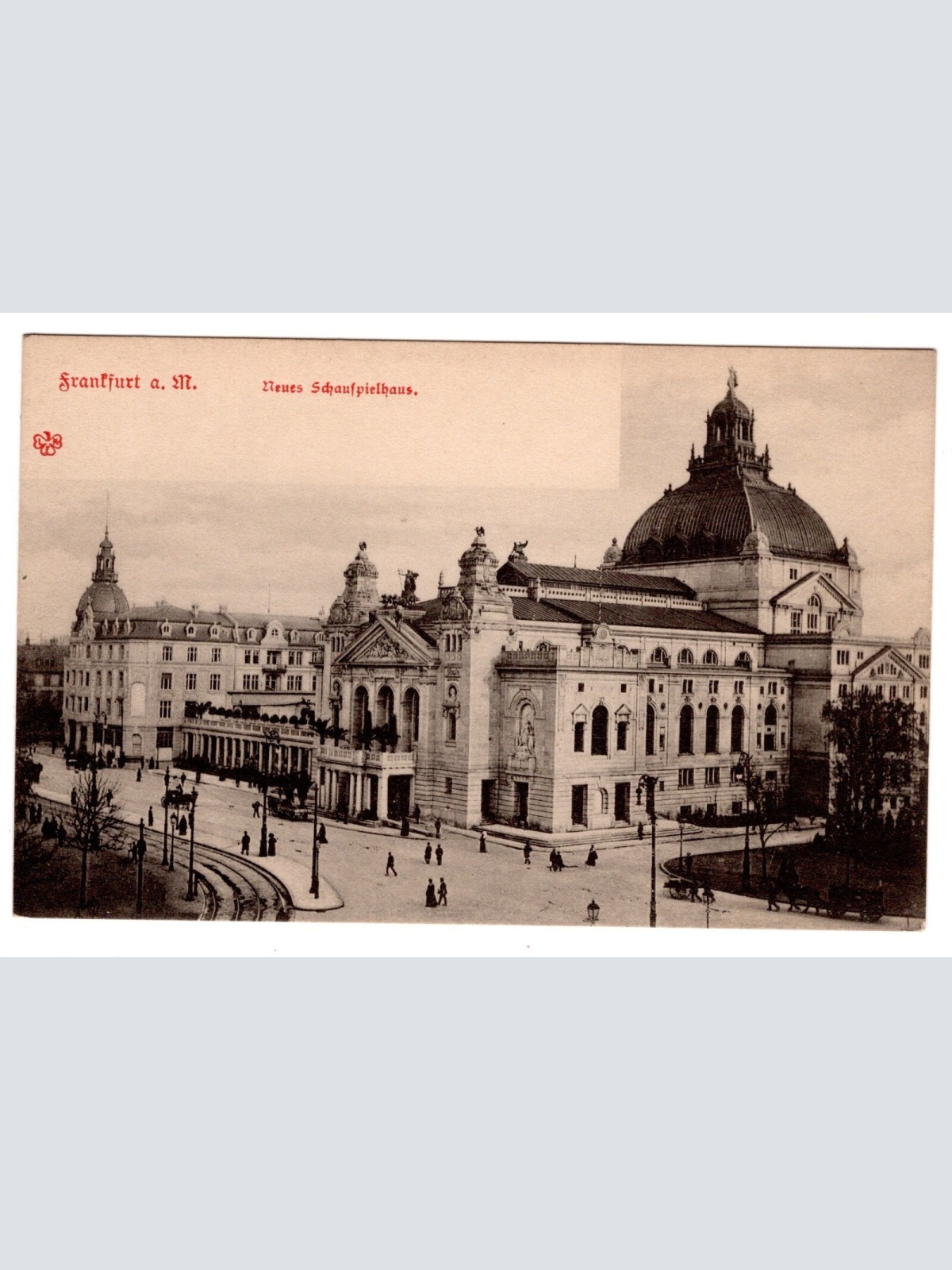 AK, Frankfurt am Main, neues Schauspielhaus, Hessen, Ansichtskarte (S7097)