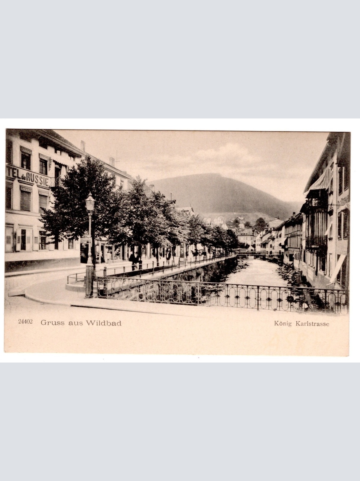 AK, Bad Wildbad, König Karlstraße, Baden-Württemberg, Ansichtskarte (S7104)