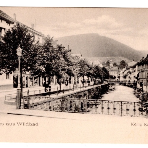 AK, Bad Wildbad, König Karlstraße, Baden-Württemberg, Ansichtskarte (S7104)