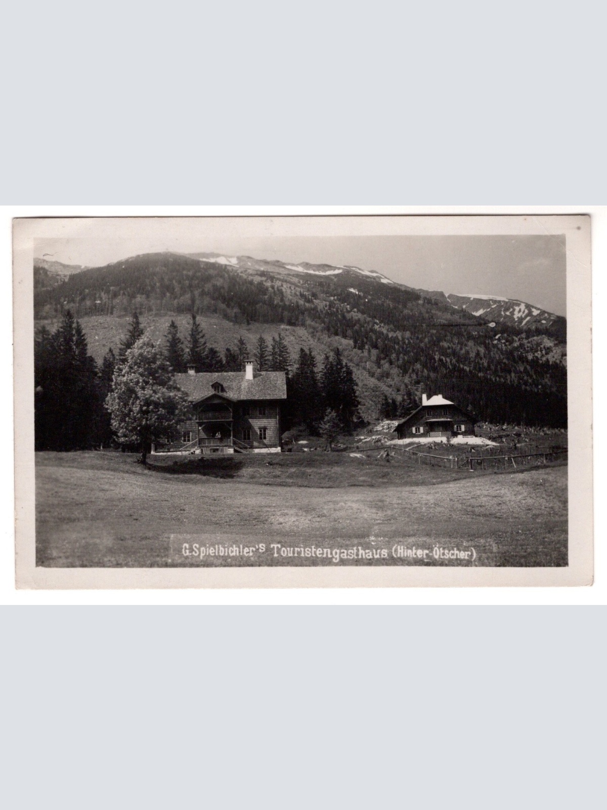 AK, G. Spielbichlers Touristengasthaus, Hinter-Ötscher, Ansichtskarte (S7116)