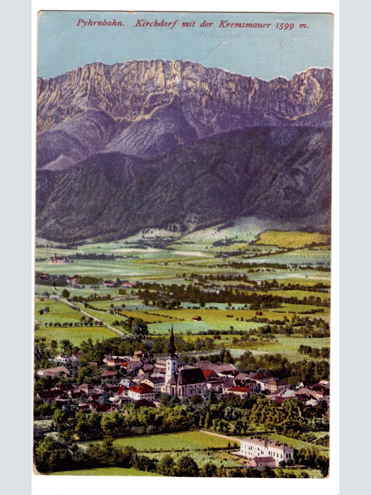 AK, Kirchdorf mit der Kremsmauer, Oberösterreich, Ansichtskarte (S7132)