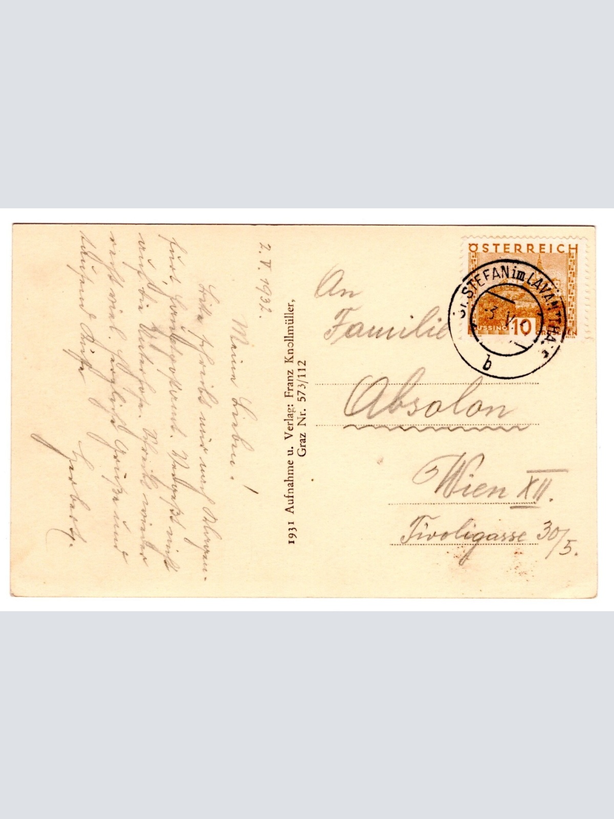 AK, Wolfsberg, Kärnten, Schloss Henckel v. Donnersmark, Ansichtskarte (S7146)