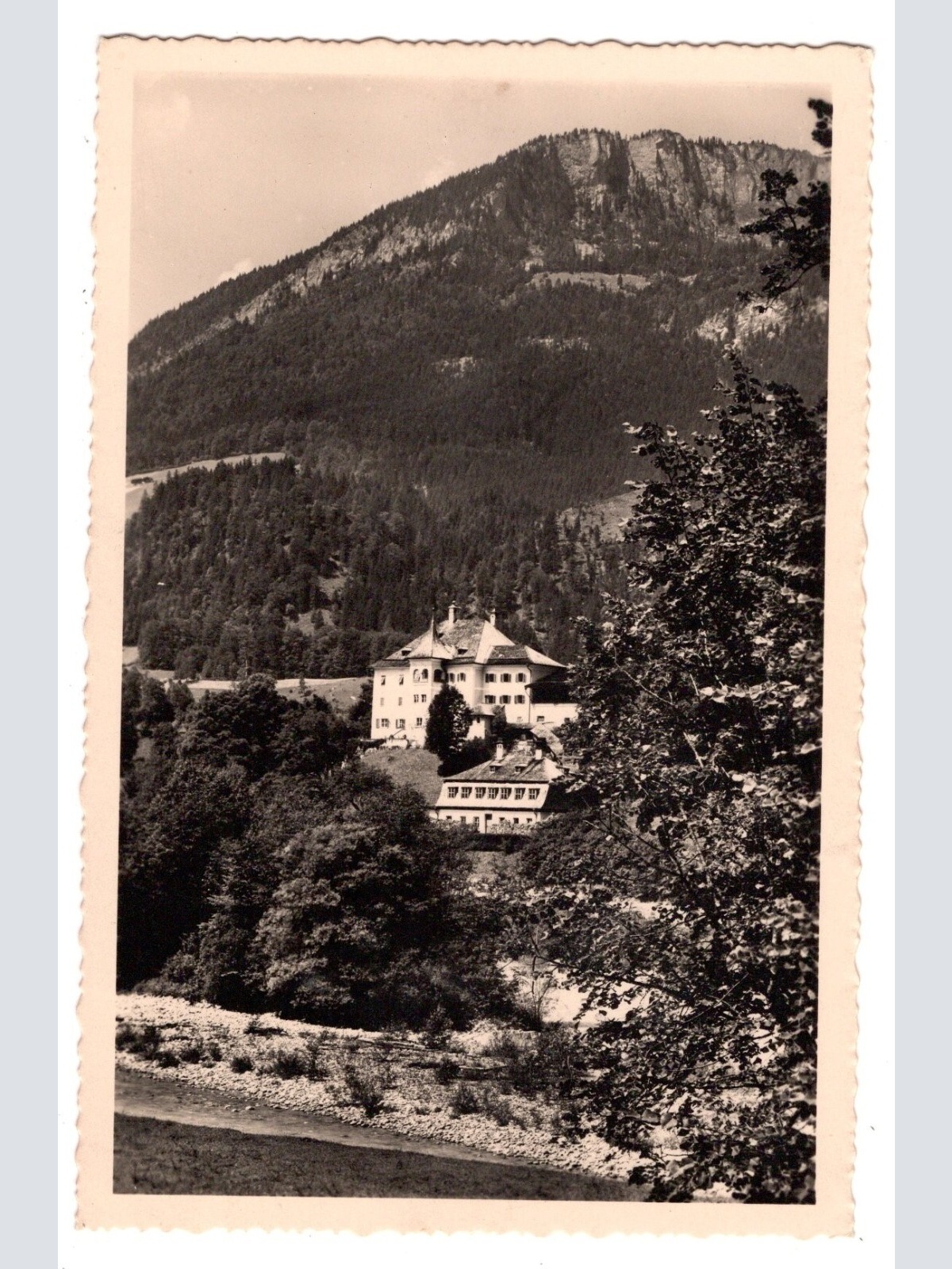 AK, Schlosspension Oberrain, Unken, Salzburg, Ansichtskarte (S7148)