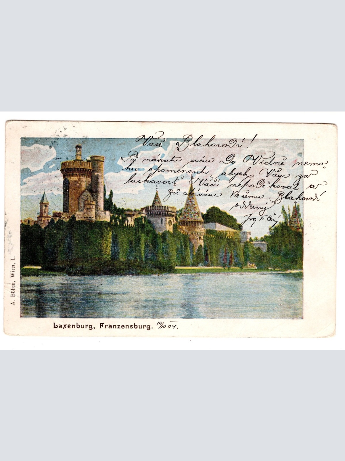 AK, Laxenburg, Franzensburg, Niederösterreich, Ansichtskarte (S7162)